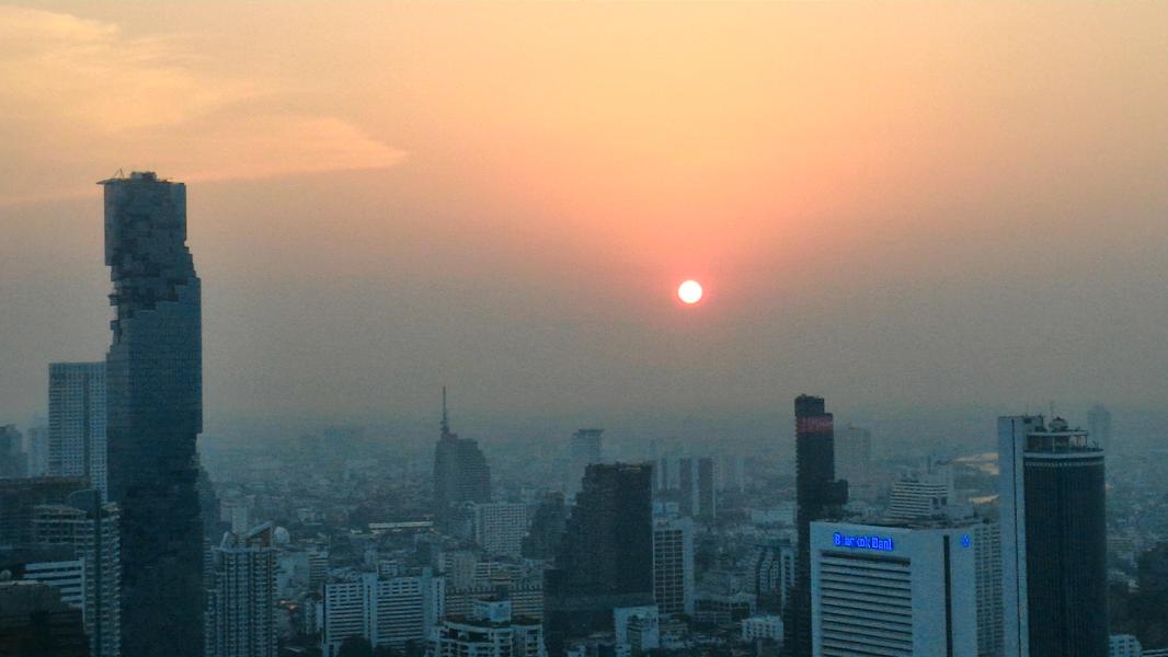 sončni zahod, Bangkok