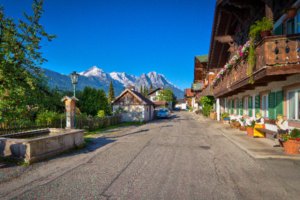 Historična cesta v Garmischu